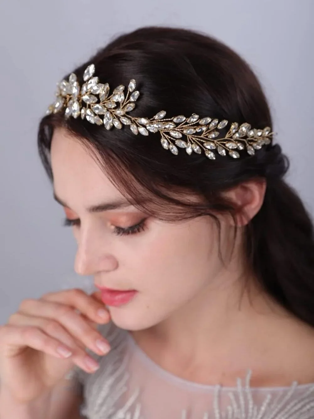 Elegant Crystal Wedding Headband | Bridal Hair Vine & Accessories for Brides
